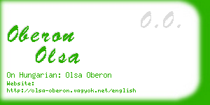 oberon olsa business card